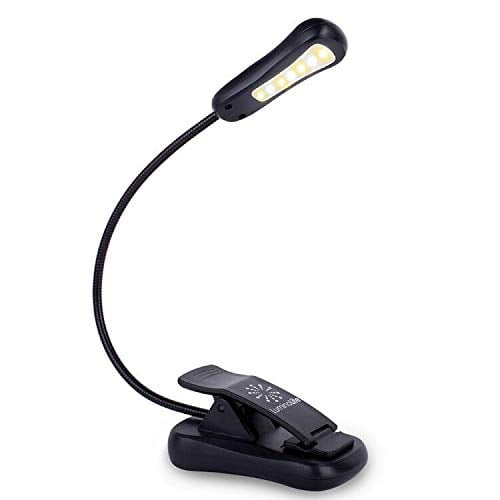 led book reading light clip