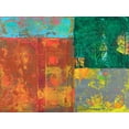 thumbnail image 2 of Ray, Elena 18x15 White Modern Wood Framed Museum Art Print Titled - Colorful Leaf Imprint I, 2 of 4