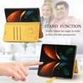 thumbnail image 2 of for Samsung Galaxy Z Fold 3 5G Cartoon Cute Wallet Case,Cat Dog Style Flip Phone Cover with ID Card Holder PU Leather Cases for Samsung Galaxy Z Fold 3 5G MG Yellow, 2 of 7