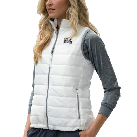Women's White La Salle Explorers Apex Compressible Quilted Full-Zip Vest