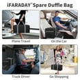thumbnail image 3 of IFARADAY 22-Inch Foldable Travel Duffle Bag, Small Gym Sports Duffel, Black, 3 of 7