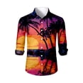 thumbnail image 4 of Hawaiian Mens Shirts Long Sleeve Button Down Aloha Shirt Tropical Summer Beach Shirts, 4 of 4