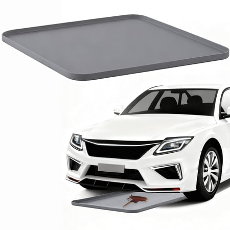 Oil Drip Pan for Under Car, Oil Spill Mat for Garage Floor Waterproof Driveway Outdoor Oil Drip Tray Silicone Oil Drip Pan No Splatter Non-Slip Oil Catch Pan Easy to Clean Reusable