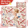 thumbnail image 4 of Beige Baseball Elements Pattern Toddler Nap Mats for Kids Preschool,Sleeping Mat Bag or Kids,Toddler Sleeping Bag,Toddler Nap Mat or Daycare, 4 of 6