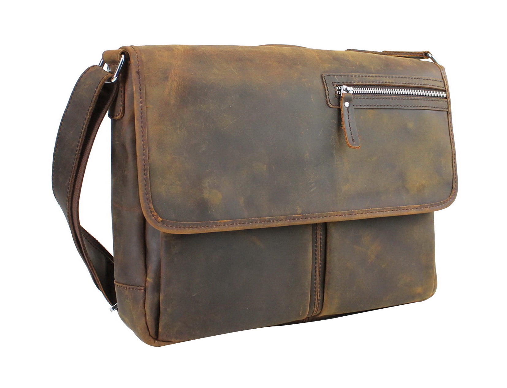 Vagabond Traveler 16" Casual Messenger Laptop Bag with Top Lift Handle