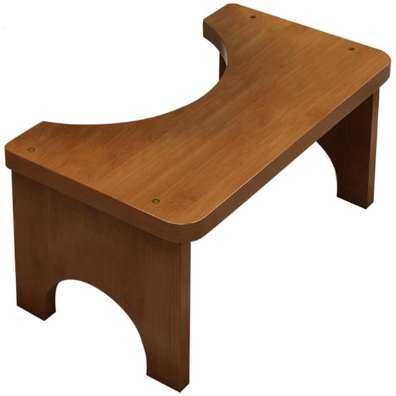 Toilet Step Stool Base Natural Bamboos Bathroom Footrest for Comfortable Use
