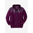 thumbnail image 2 of KingSize Men's Big & Tall French Terry Snow Lodge Hoodie, 2 of 6