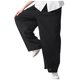thumbnail image 4 of Pantalones largos para hombre, lisos, informales, con múltiples bolsillos y botones, para exteriores, rectos, para fitness, cargo, poliéster, 4 of 5