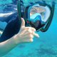 thumbnail image 4 of Gafas de respirador subacuático Mascarilla de buceo de cara completa Tubo de respiración doble, 4 of 8