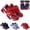 Red, variant on YOUYEDIAN Toddler Shoes Leather Upper Thick Sole Comfortable Tennis Sneakers Outdoor Non-Slip School Sports Shoes(Dark Blue,12 Big Kid)