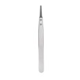 thumbnail image 2 of BIMZUC Non Static Tweezers Stainless Steel PPS Matt Sandblasted with Replaceable Straight Flat Tip 5.3 inches / 13.5 cm, 2 of 9