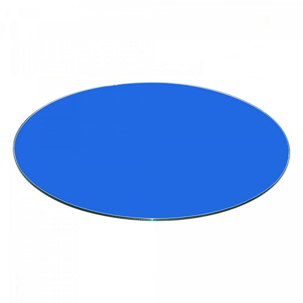 24 Inch Round Glass Table Top 3 8 Thick Blue Back Painted Tempered With Flat Edge Polished Com 24 Inch Round Glass Table Top 3 8, Round Glass Table Top 24 Inch