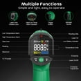 thumbnail image 2 of Infrared Thermometer Gun,SQECH Laser Thermometer Gun -58℉～1112℉(-50℃～600℃) ,Non-Contact Temperature Gun with Adjustable Emissivity&Color Backlight for Cooking, Pizza Oven,BBQ,Fridge,Engine,HVAC(Green, 2 of 7