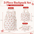 thumbnail image 4 of Soda Candy Girls Backpack Set 3pcs Coquette Bow School Bookbag for Kids Cute Kawaii Printed Book Bag with Lunch Bag Pencil Pouch, 4 of 7