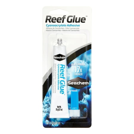 Seachem Reef Glue Cyanoacrylate Adhesive Fish & Aquatic Life Aquarium DÃ©cor, 0.7
