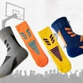 thumbnail image 2 of Chaussettes Athlétiques Antidérapantes pour Hommes Chaussettes de Sport à Prise pour Basketball Soccer Volleyball Course Randonnée Randonnée Absorption Évacuation de l'Humidité Chaussettes de Compression, 2 of 8