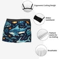 thumbnail image 3 of Fotbe Playful Whales Underwater Scene Calzoncillos Tipo Boxer con Bolsa de Soporte Total para Hombre, X-Temp Fresco, Transpirable y de Secado Rápido-X-Large, 3 of 5