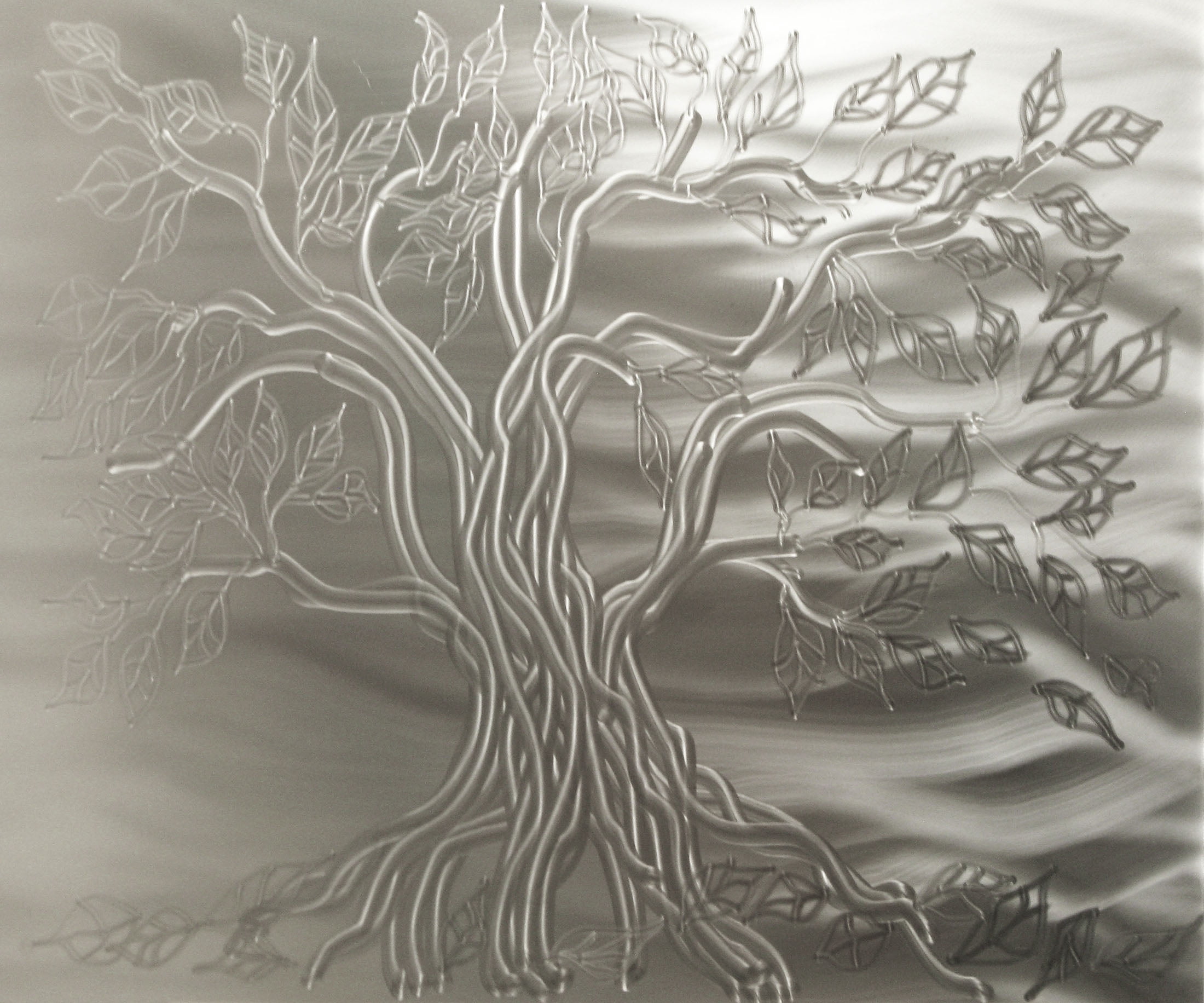 Tree of Life Decorative Stainless Steel Kitchen Backsplash 24" x 30"