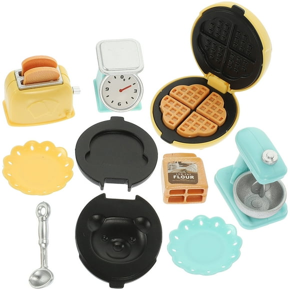 1 conjunto de cocina simulada Máquina de cocina Mini Mini Toy House Toy Mini Mini Escala Modelo de hornear de pan