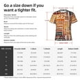 thumbnail image 2 of Yiaed Hand Drawn Vintage Coffee Print Mens Short Sleeve Tight Fit T-Shirt, Crewneck Casual Tee-3X-Large, 2 of 5