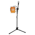 thumbnail image 6 of Rockville Tripod Karaoke Microphone Mic Stand w/iPad/Tablet Clip Mount+Carry Bag, 6 of 9