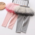 thumbnail image 6 of URMAGIC Infant Toddler Girls Layered Tulle Tutu Skirt Leggings Little Girls Ruffle Pants Kids Culottes Footless Tights 3-8 Years, 6 of 6
