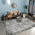 thumbnail image 2 of FairOnly Distressed Area Rug 5'x7' Modern Abstract Rugs for Bedroom Stain Resistant Rugs Grey Carpet for Home Office, 2 of 7