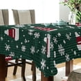thumbnail image 5 of Yayeee Tablecloths 54" x 54" Rectangle Wrinkle Resistant Party Table Cover, Red Christmas Trees, 5 of 8