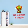 thumbnail image 2 of The universe is Calling Cute Cartoon AlligatorWall Decal Decoration The universe is Calling Adventurous Cartoon Cartoon Space Decorating Ideas for Child's Bedroom Size: 27 In(W) x 30 In(H), 2 of 5