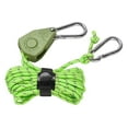 thumbnail image 4 of Miulika Pulley Ratchet Rope Hanger Wind Rope Non Slip Camping Rope Hanging Ropes Cord Lanyard Outdoor Guy Lines Tent Cords for Awning Green, 4 of 9