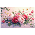 thumbnail image 2 of LUUFILx Floral Wall Backdrop Banner with Pink Peonies Rose Decorations for Wedding Ceremony Background Party Supplies Event Decor Home Decor, 2 of 8