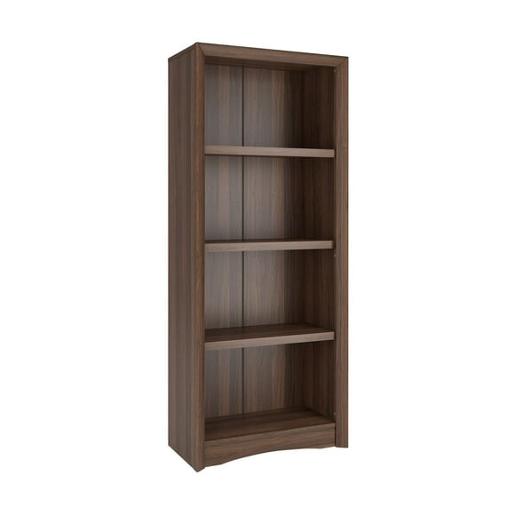Corliving Adjustable 4 Shelf Bookcase, 4-Tier Shelving Unit Bookcase with Open Shelves, Display Bookshelf, for Living Room, Bedroom, Home Office, Display Bookshelf