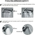 BRIGHT SHOWERS Dual Shower Head Combo Set, Handheld Showerhead Rainfall