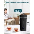 thumbnail image 3 of Hervidor portátil balbali 550 ml 100-250 V de doble voltaje negro, 3 of 8