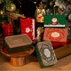 thumbnail image 1 of Caja de almacenamiento de caramelos navideños - Organizador transparente de plástico con compartimentos, recipiente blanco de 11x5x7 cm para alimentos para aperitivos, papelería y joyería, 1 of 6