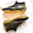 thumbnail image 5 of Men's Soccer Cleats High-Top Unisex Football Boots with Golden Soled Spikes for Outdoor and Indoor Training and Athletic Performance, 5 of 6