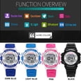 thumbnail image 6 of NovaStitch Men's Digital Sports Watch with Silicone Band, Electronic Wrist Watch with Large Number Display, Stopwatch Watch for Running - Blue, 6 of 6