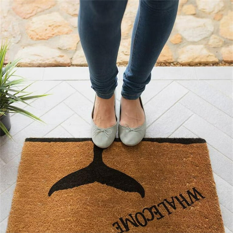 Whalecome doormat, Funny Doormat, Custom Doormat