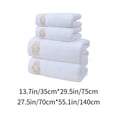 thumbnail image 3 of Accesorios de baño Toalla de hilo exclusiva Juego de dos toallas de baño Beneficios del regalo Toallas coloridas Toallas de baño, 3 of 6