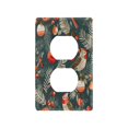 thumbnail image 3 of Switch Panel Switch Decoration 2.76x4.53x0.28 Inches Unused Outlet Cover Switch Plate Wall Plates Living Room Kitchen Bedroom Study Switches Christmas Bird, 3 of 8