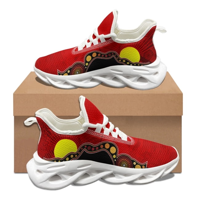 Zapatillas de tenis para mujer, de estilo aborigen australiano, con diseño de tortuga marina, ligeras, con cordones y transpirables, para otoño e invierno.