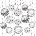 thumbnail image 1 of Decoraciones para fiestas de discoteca en espiral para colgar bolas de discoteca, 54 unidades, 1 of 6