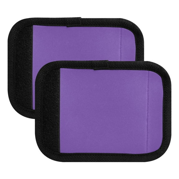 Luggage Handle Wrap for Suitcase 2 Pack Luggage Tag Identifiers for Travel Accessories Purple