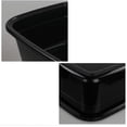 thumbnail image 2 of CadineUS 16 Quart Rectangular Plastic Washing Basin, Black Plastic Dish Pan, Wash Basin, 3 Packs, 2 of 6