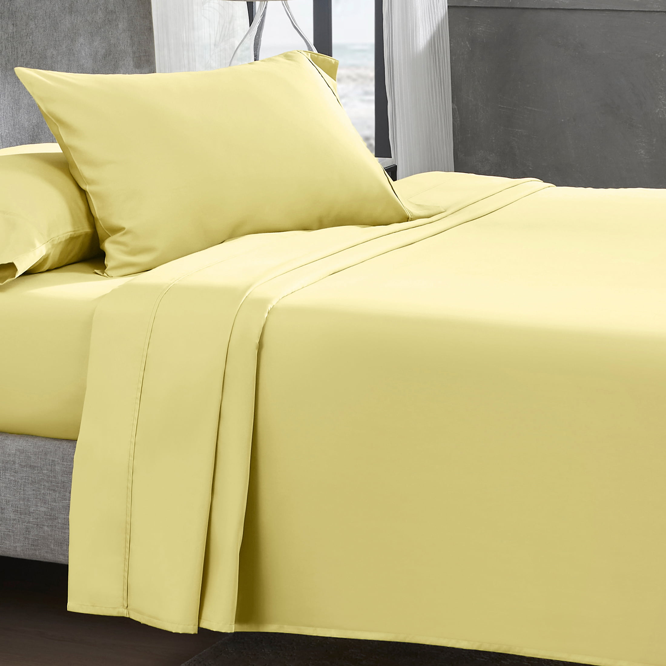 Soft and Breathable 100% Natural Cotton Details about   6 Piece Bed Sheet Set Long Staple Com 