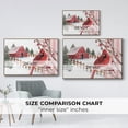 thumbnail image 4 of Winter Cardinal Collection A - Framed Gallery Wrapped Holiday Canvas - 27 x 41 - Natural Wood Frame, 4 of 8