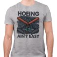 thumbnail image 2 of Hoeing Ain't Easy Shirt Unisex X-Small Grey, 2 of 5