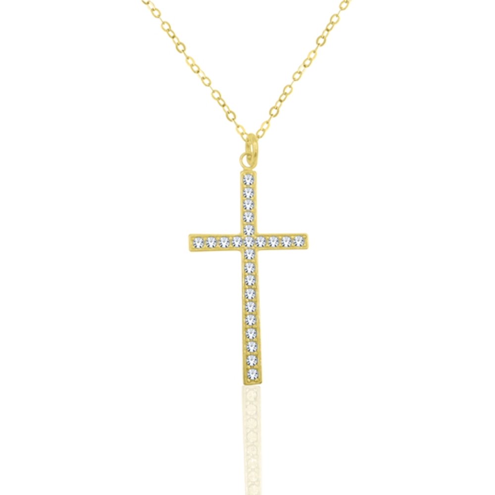 Brilliance Fine Jewelry 18k Yellow GoldPlated Sterling Silver