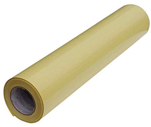 INTBUYING 50inX164Ft Glossy Cold Laminating Film Yellow Self-Adhesive Lamination Vinyl Film 1Roll for Cold Lamina-tor
