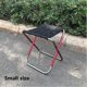 thumbnail image 3 of Taburete plegable para acampar, miniasiento plegable para silla de ocio al aire libre, 3 of 5
